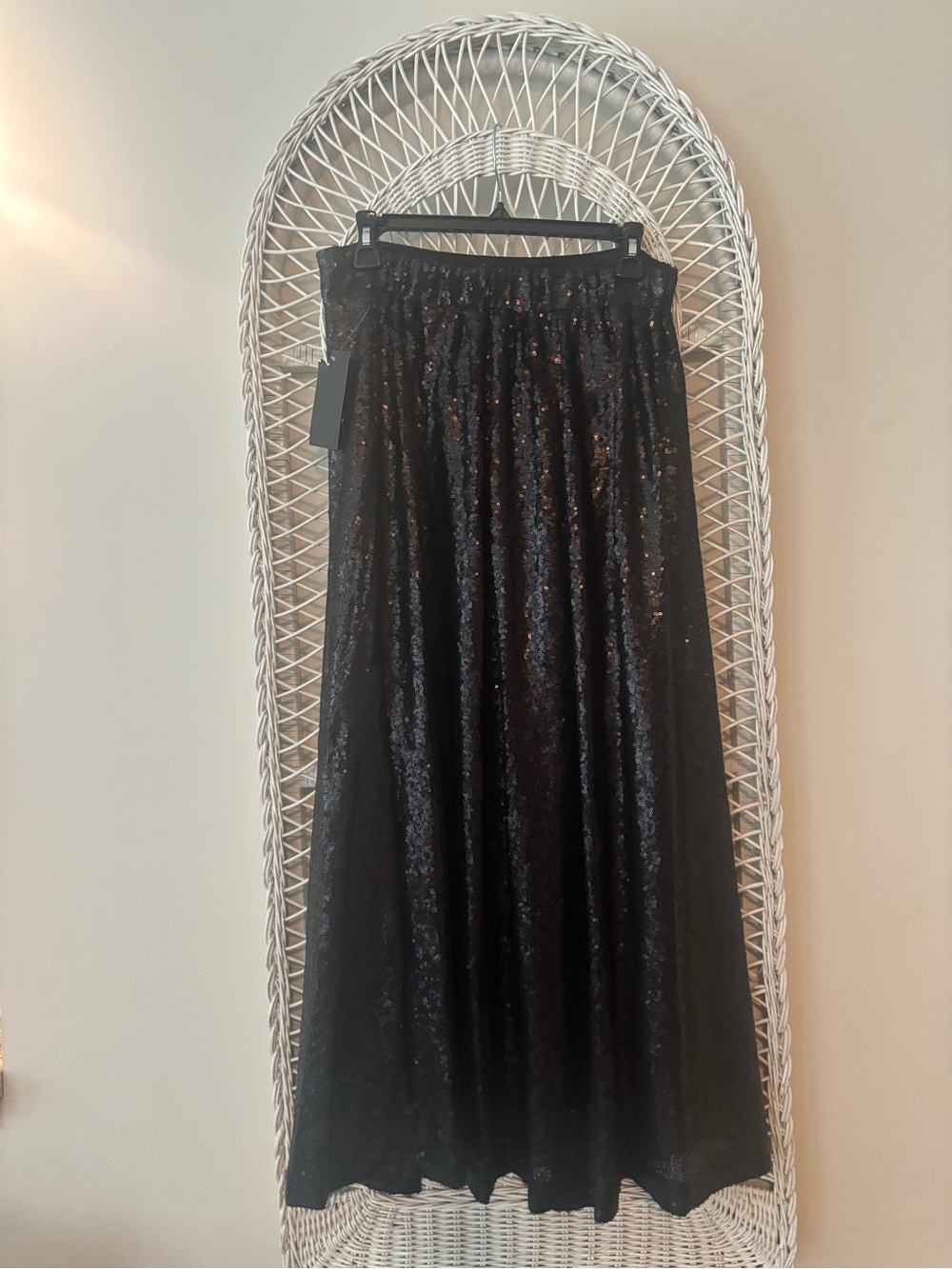 The Limited Black Sequin Maxi Skirt